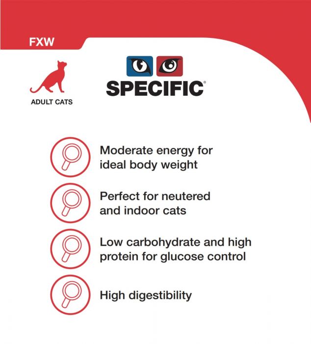 Dechra Feline Specific FXW Adult Wet Cat Food Pouches 12 x 85g
